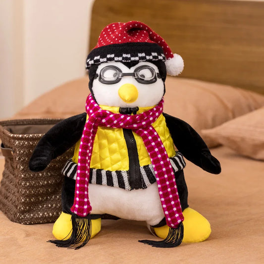 2sizes Penguin Hugsy Stuffed Plush, TV Penguin Joey's Friends HUGSY Plush Penguin Rachel Stuffed Doll Toy for Kids Easter Gift