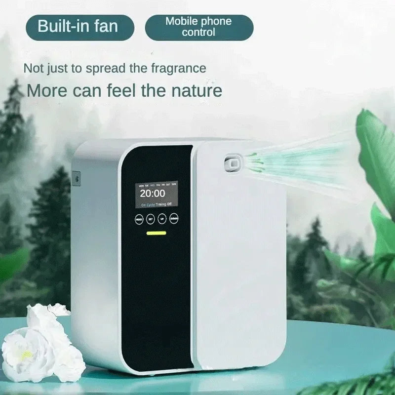 1000m³ Scent Diffuser Machine Wall Mounted Fragrance Diffuser Bluetooth Essential Oils Diffuser Electric Smell for Home Hotel
