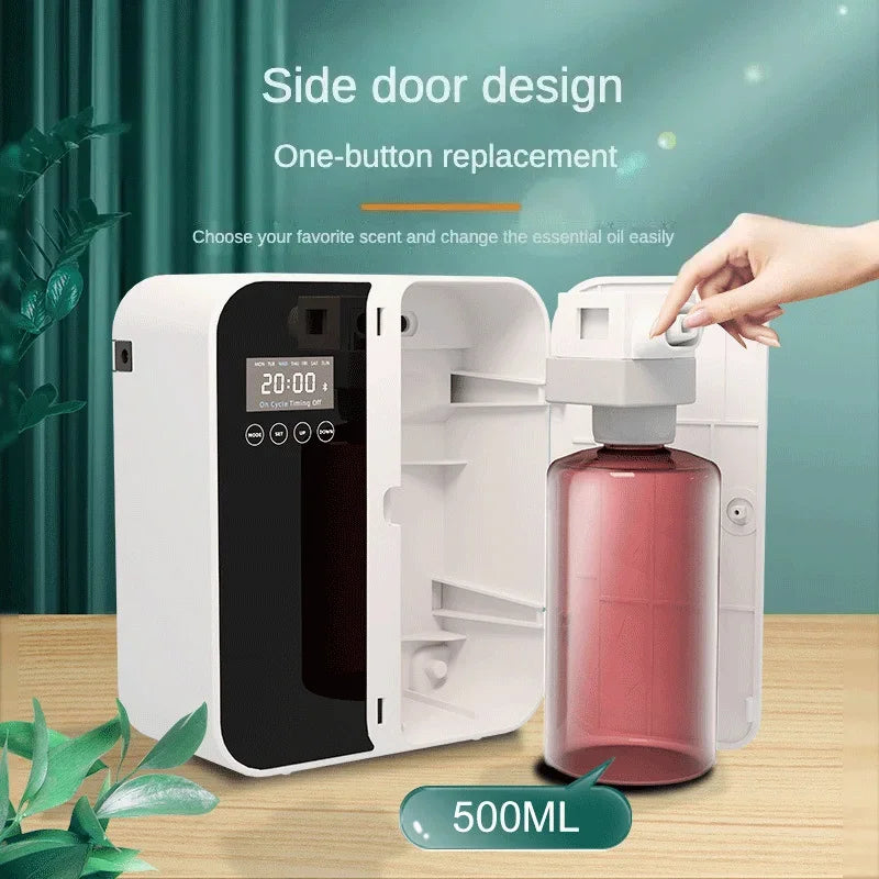 1000m³ Scent Diffuser Machine Wall Mounted Fragrance Diffuser Bluetooth Essential Oils Diffuser Electric Smell for Home Hotel